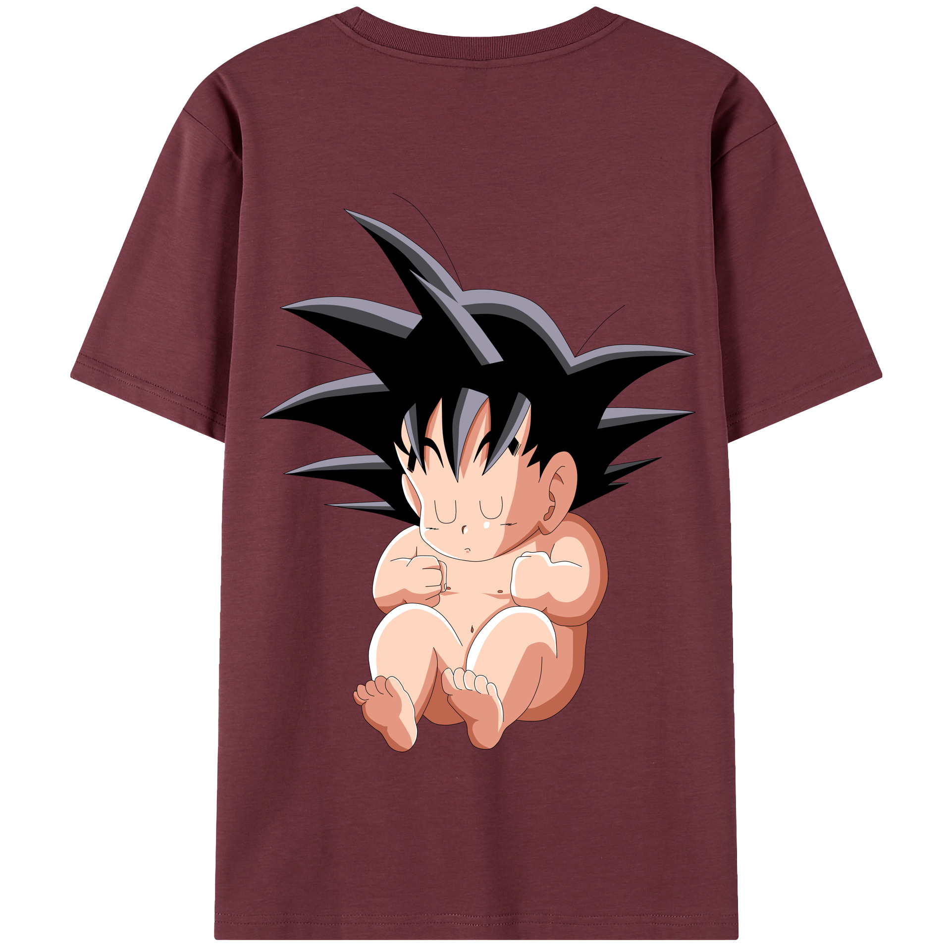 （画像用） ドラゴンボール 孫悟空（そん ごくう）Son Goku カカロット DRAGON BALL Kakarotto 綿100％半袖Tシャツ（背面プリント）
